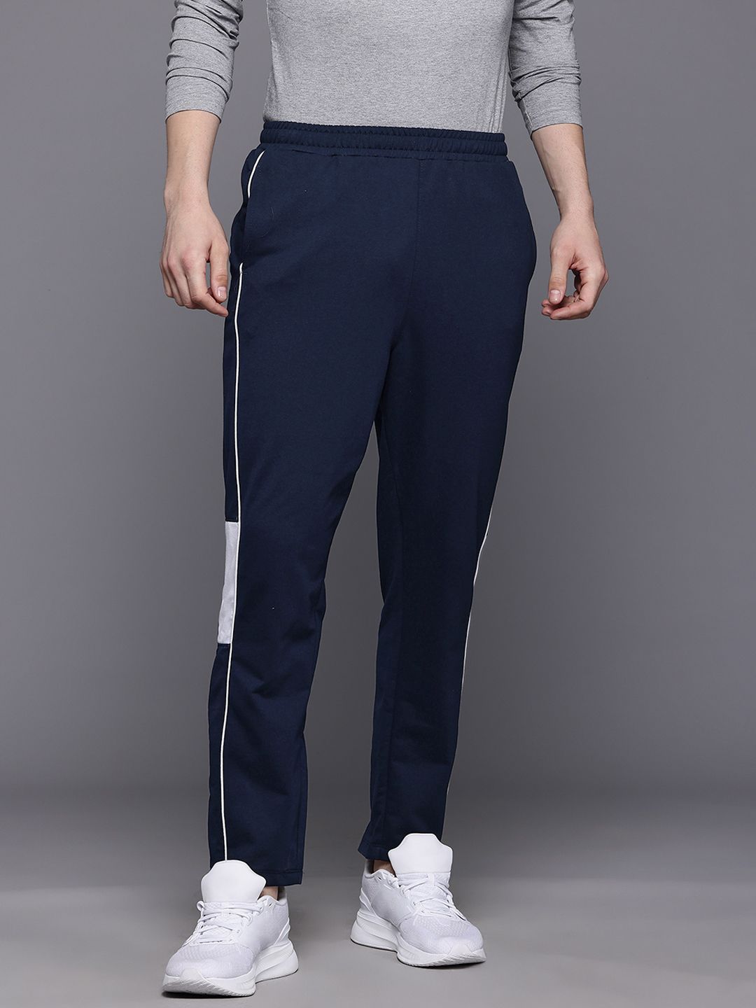 HRX oleh Hrithik Roshan Lelaki Seluar Jejak Gaya Hidup Regular Fit Mid-Rise