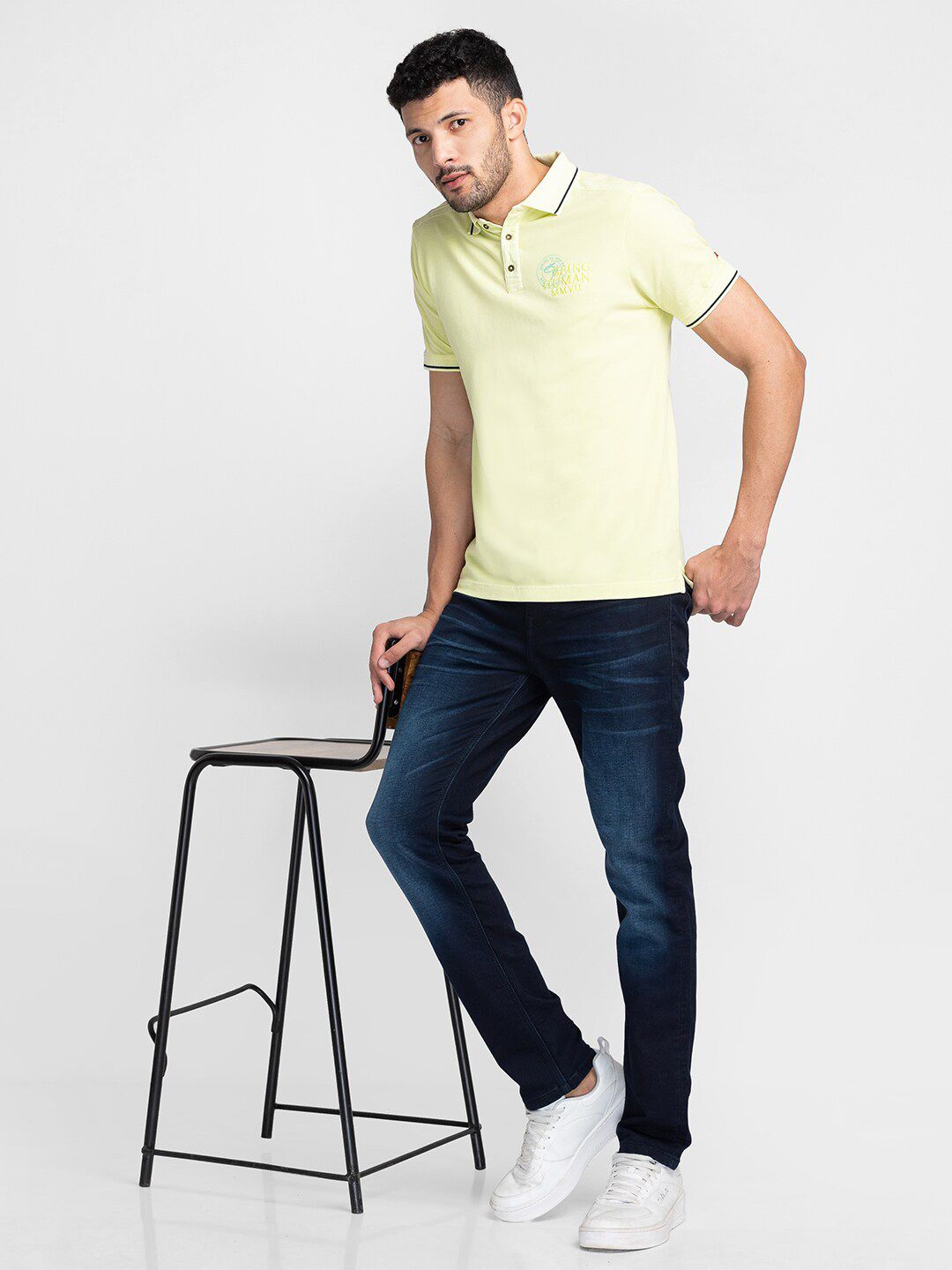 Being Human Half Sleeve Polo Collar Casual T-shirt