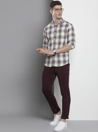 The Indian Garage Co Men Slim Fit Opaque Checked Casual Shirt