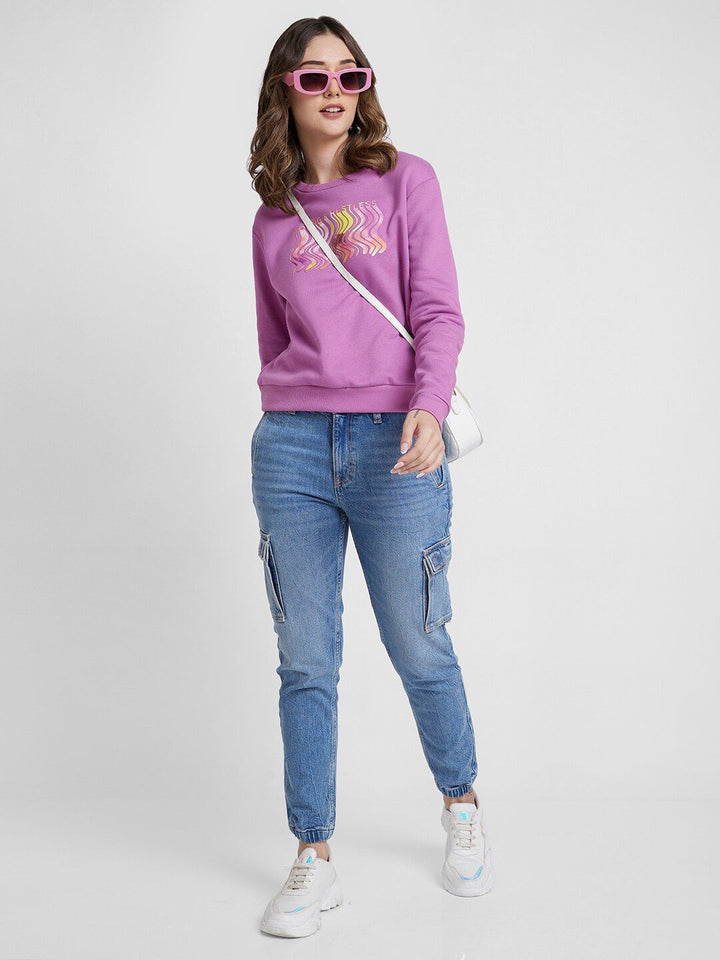 SPYKAR Graphic Printed Cotton Sweatshirt