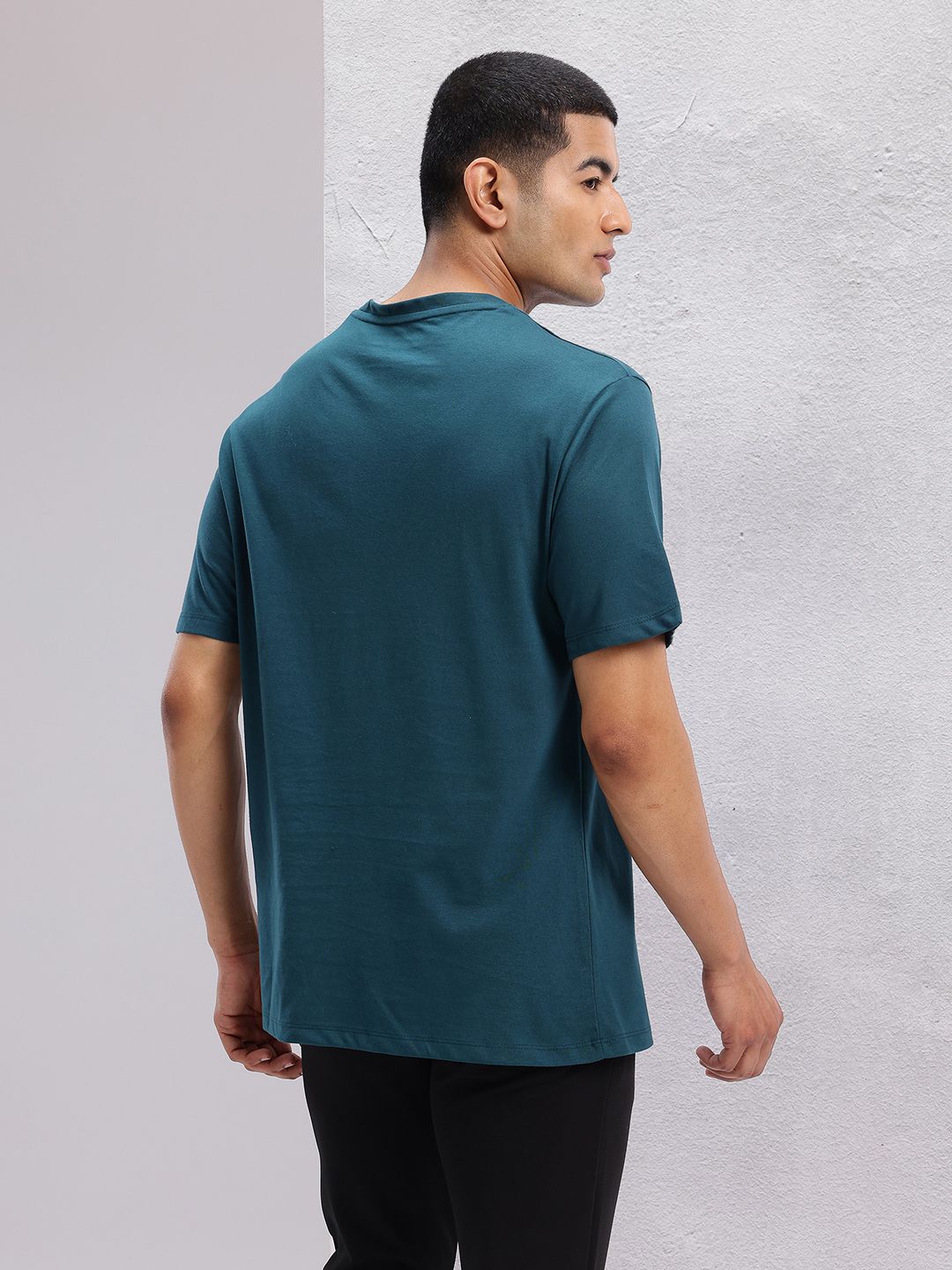 HRX by Hrithik Roshan Brand Logo Printed Drop-Shoulder Sleeves Relaxed Training T-shirt