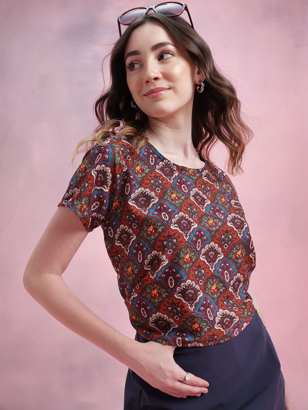 DressBerry Ethnic Printed Top