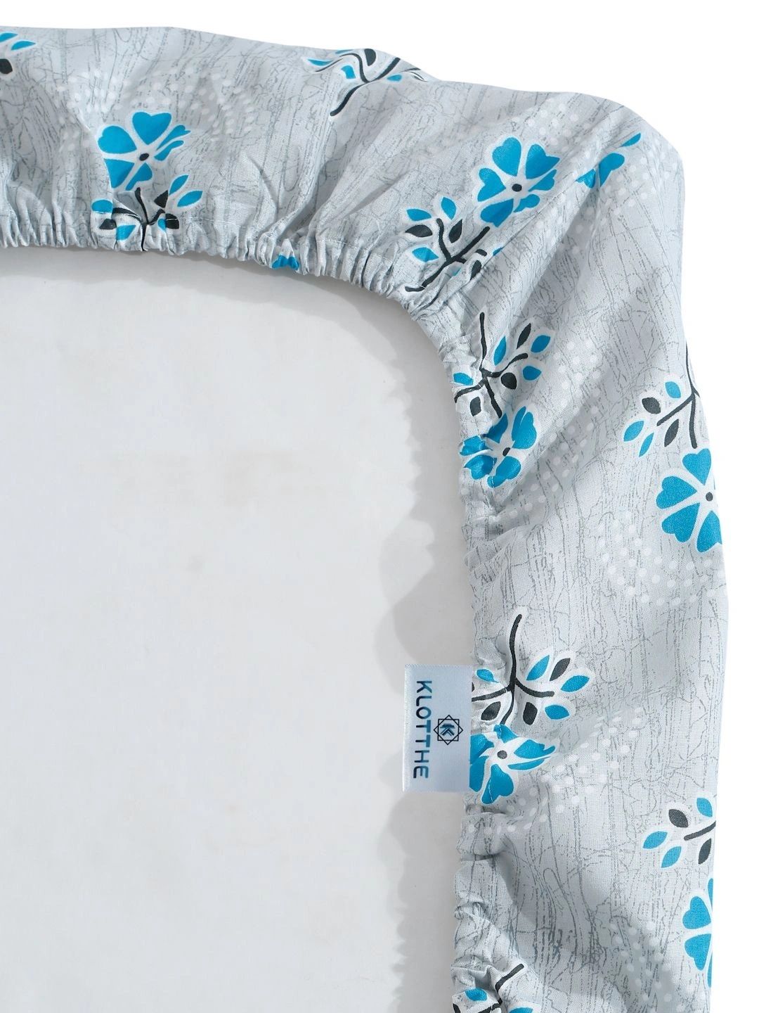 Moda Rapido X KLOTTHE Bunga Biru 400 TC Cadar Bujang dengan 1 Sarung Bantal