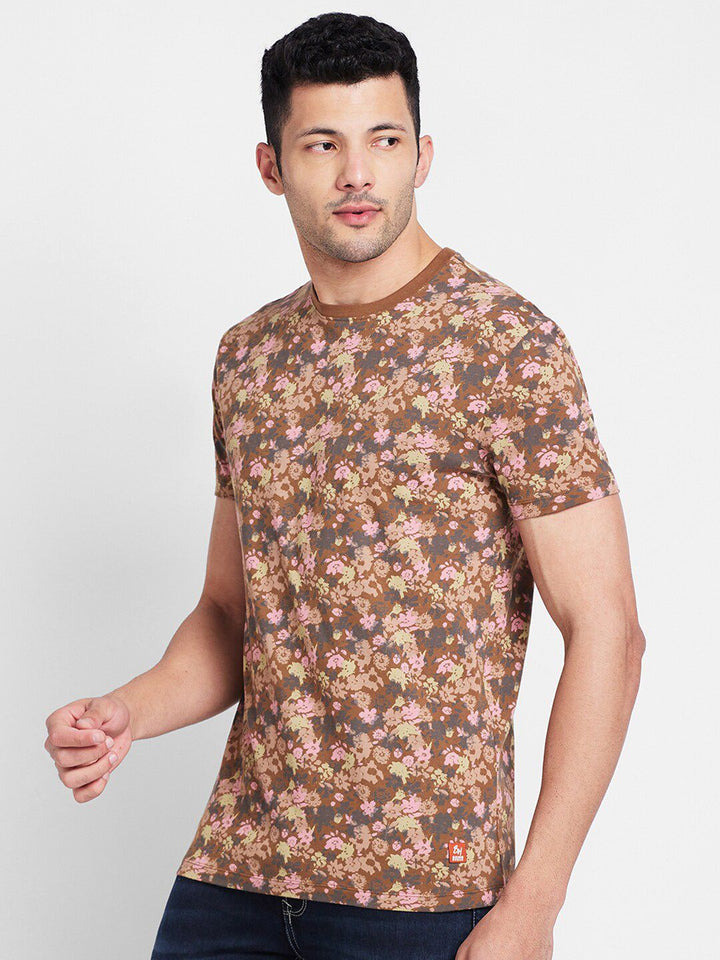 Being Human Floral Printed Round Neck T-shirt