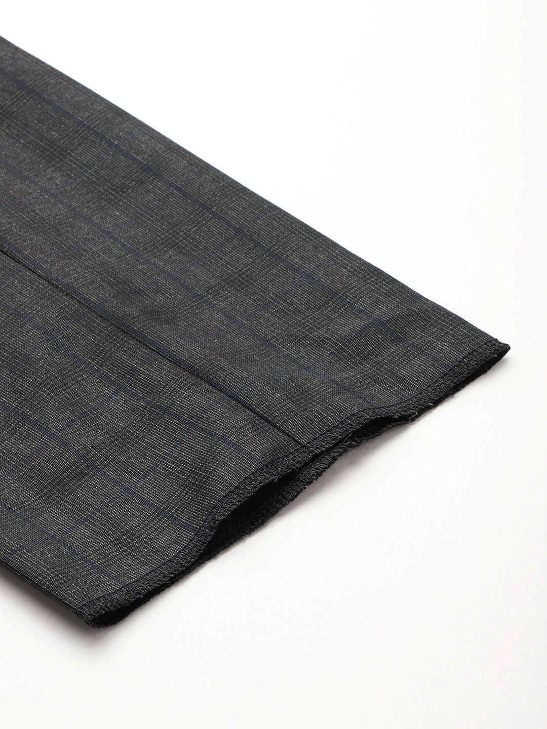 Raymond Men Checked Slim Fit Formal Trousers