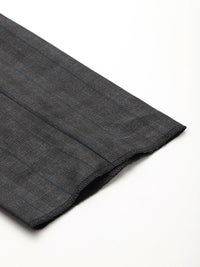 Raymond Men Checked Slim Fit Formal Trousers