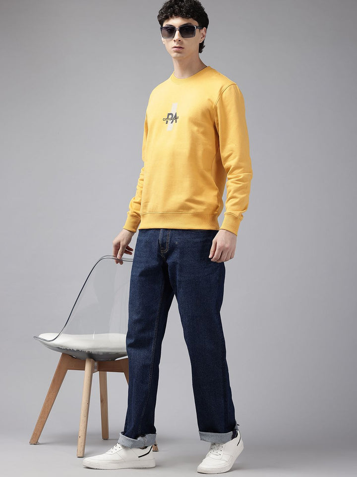 Park Avenue Men Slim Fit Printed Sweatshirt