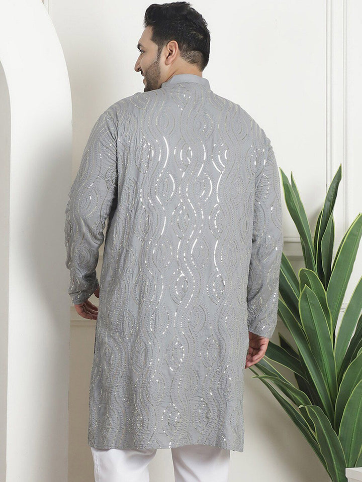 SOJANYA PLUS Kurta Kapas Tulen Berlabuci Dihiasi