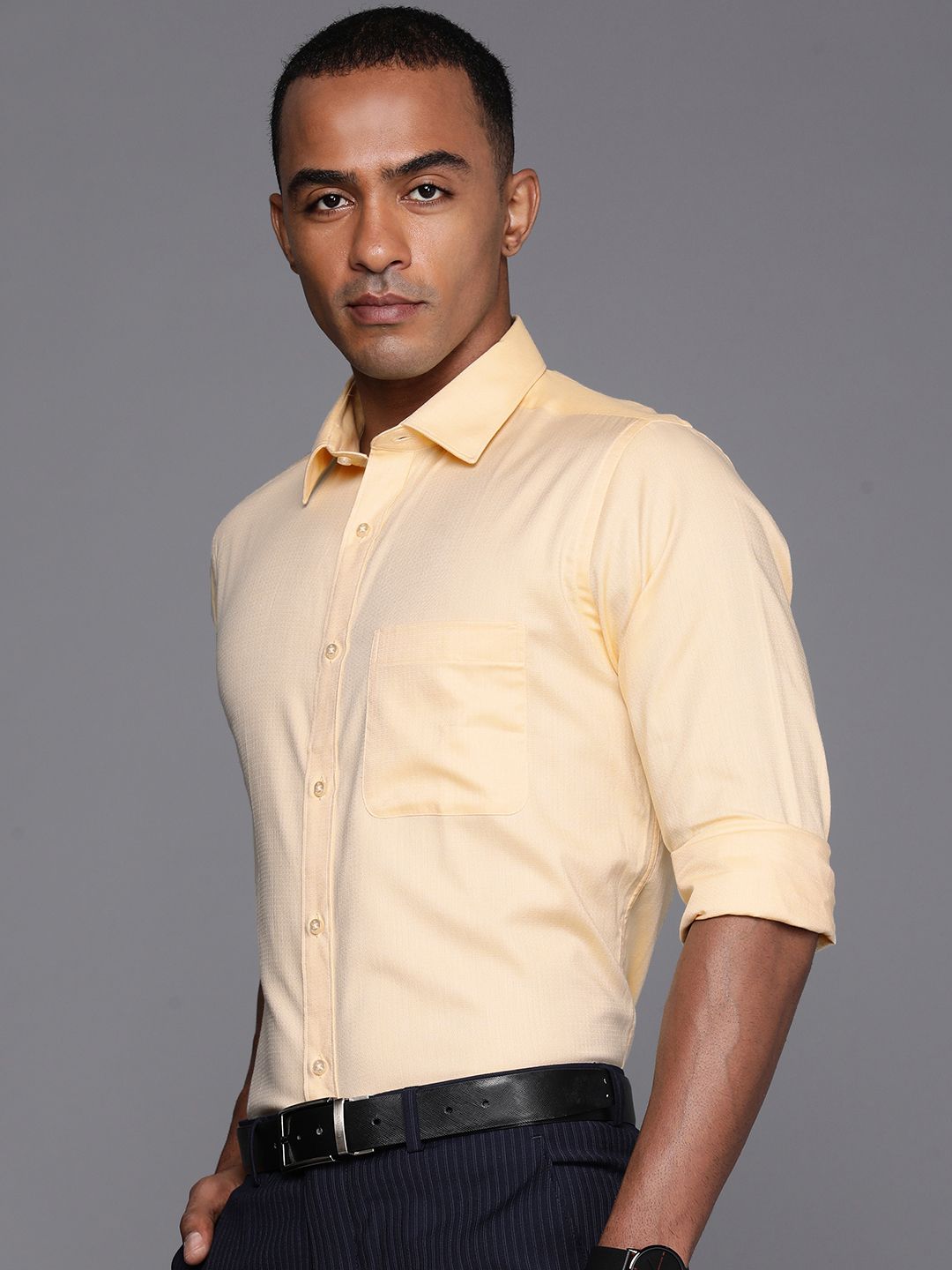 Raymond Men Slim Fit Pure Cotton Formal Shirt
