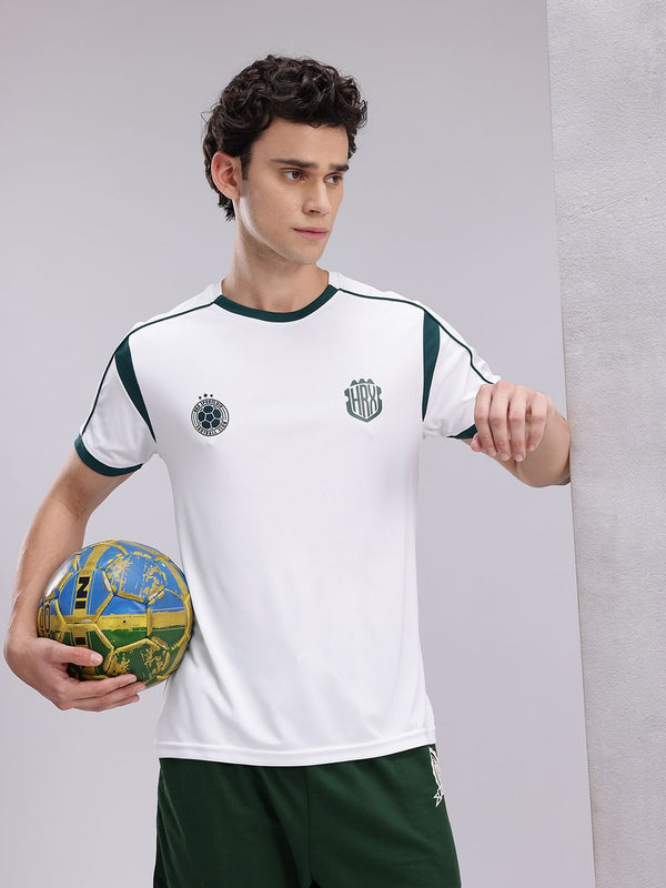 HRX by Hrithik Roshan Brand Logo Print Rapid-Dry Football T-shirt