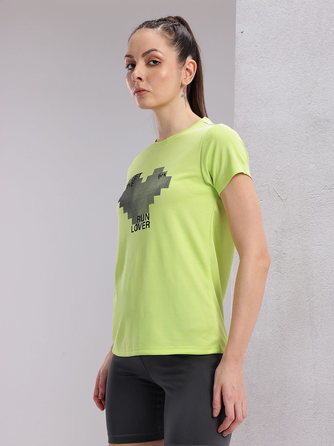 HRX by Hrithik Roshan Couple Collection Printed Rapid-Dry Running T-shirt