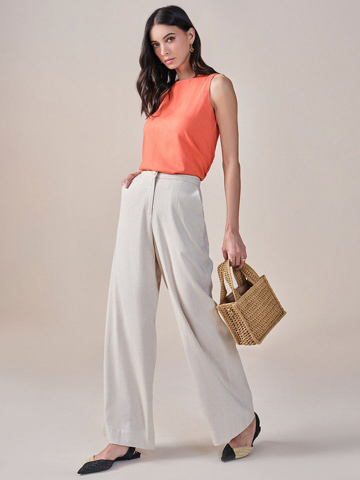 AND Round Neck Sleeveless Top