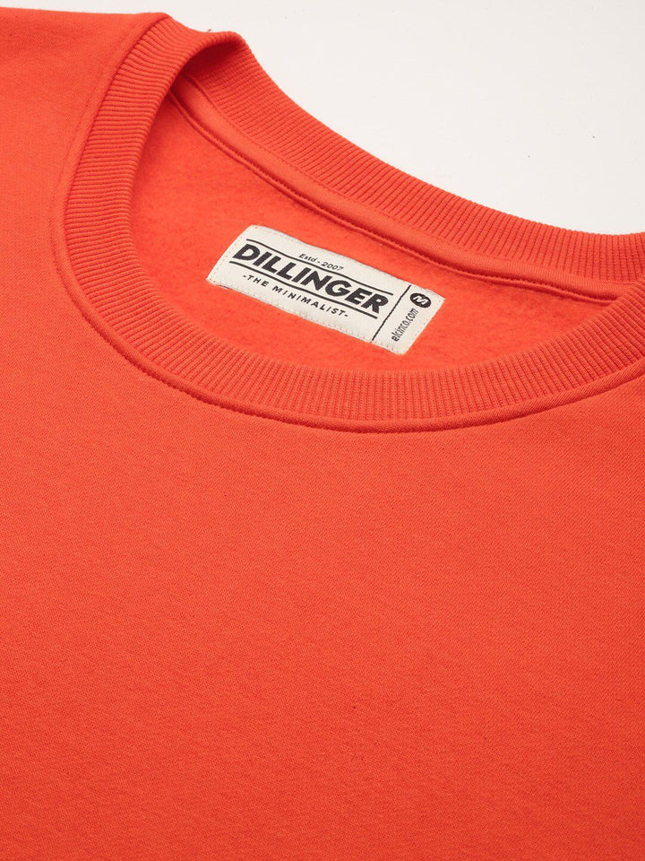 DILLINGER Round Neck Oversized Fleece Sweatshirt