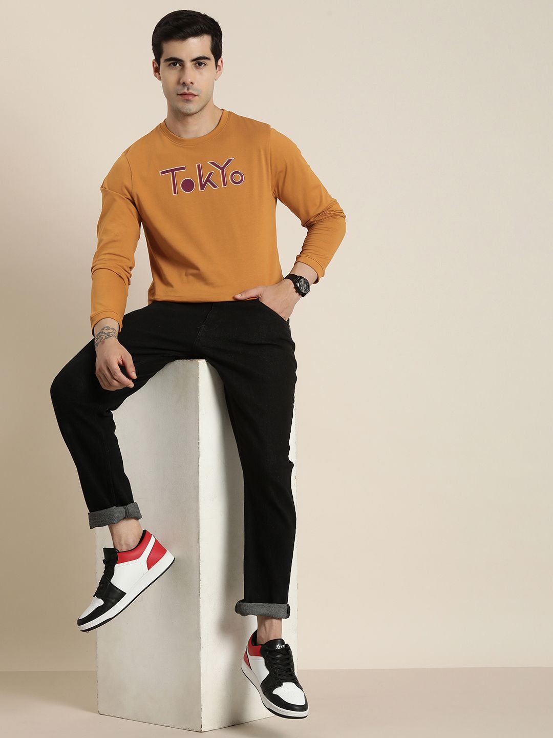 Difference of Opinion Pure Cotton Printed T-shirt