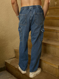 DENNISON Korean Baggy Fit Cargo Jeans