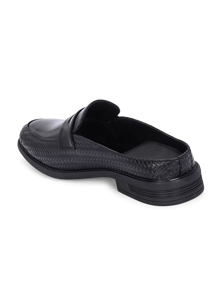 House of Pataudi Men Round Toe Formal Slip On Shoes