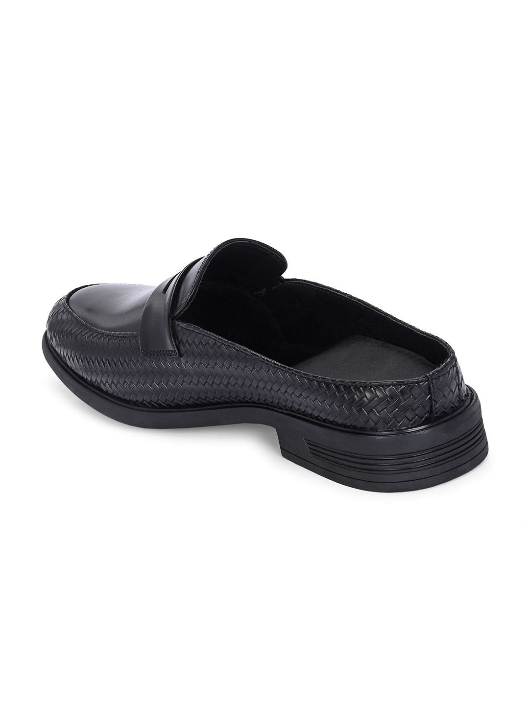 House of Pataudi Men Round Toe Formal Slip On Shoes