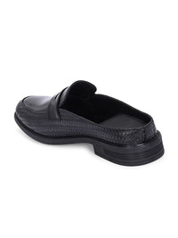 House of Pataudi Men Round Toe Formal Slip On Shoes