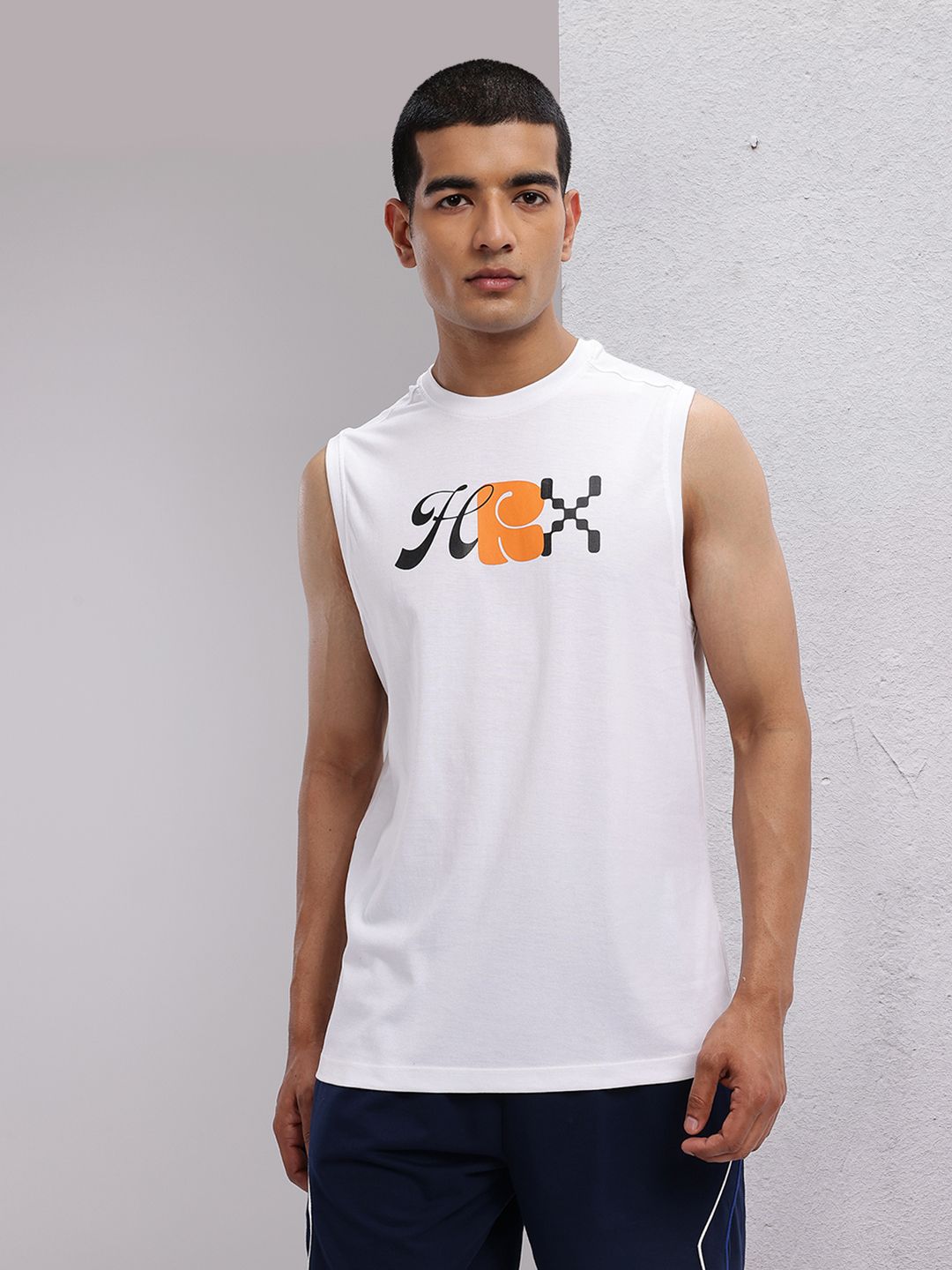 HRX by Hrithik Roshan Men Brand Logo Printed Lifestyle T-shirt