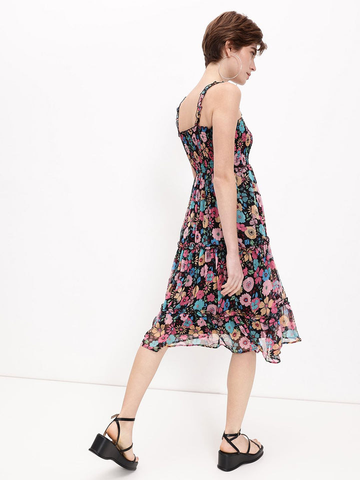 DressBerry Tiered  Smocking Dress