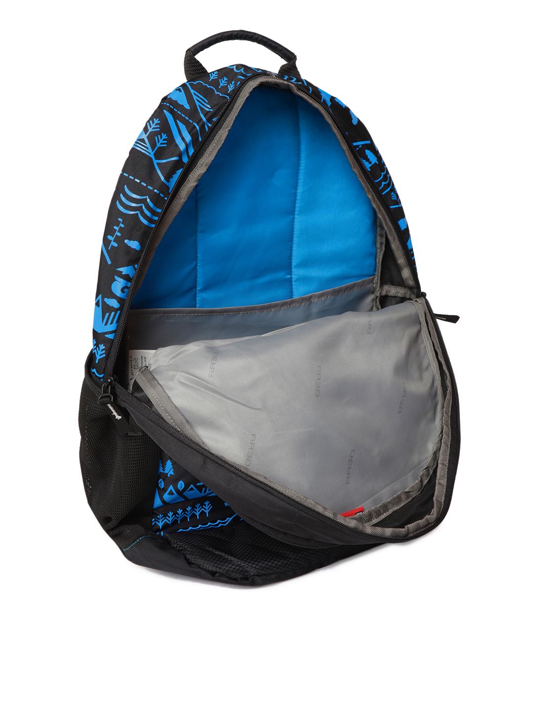 Gear Unisex Black & Blue Graphic Backpack