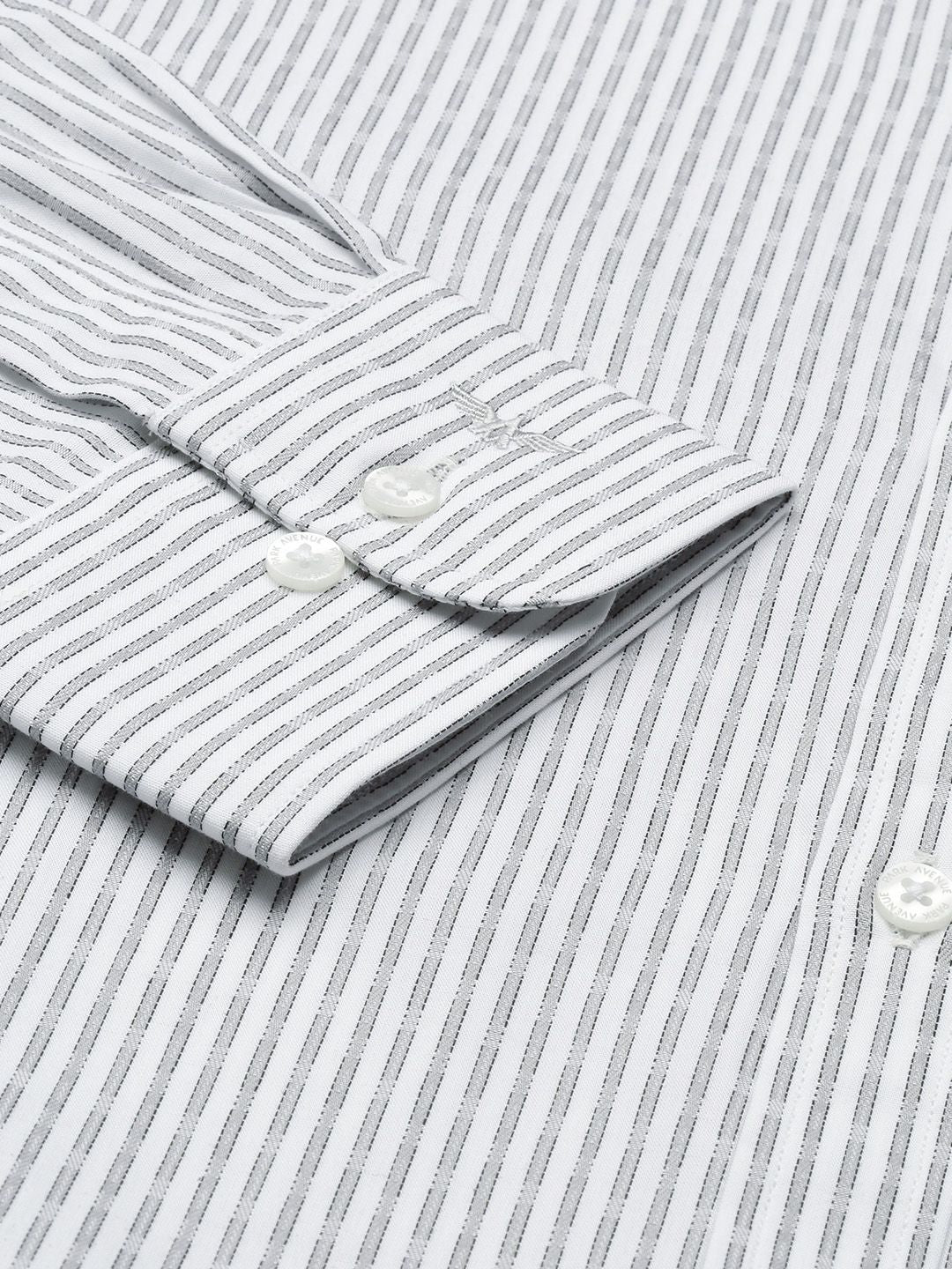 Park Avenue Men Slim Fit Striped Pure Cotton Formal Shirt