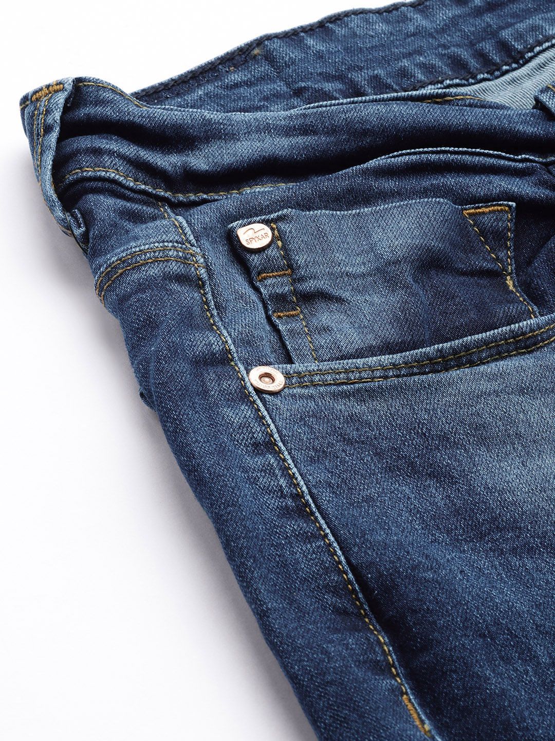 SPYKAR Men Blue Skinny Fit Low-Rise Light Fade Stretchable Jeans
