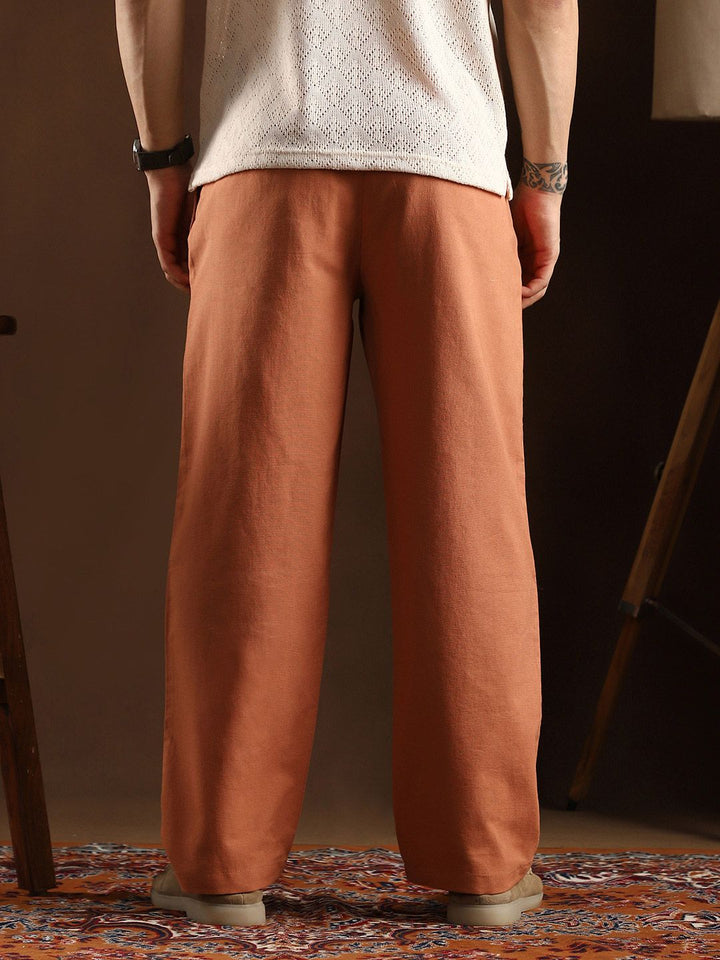 Campus Sutra Men Solid Comfort Trousers