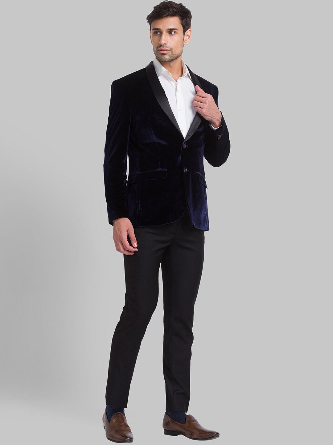 Park Avenue Men Super Slim-Fit Singleed Single 2 Piece Suits
