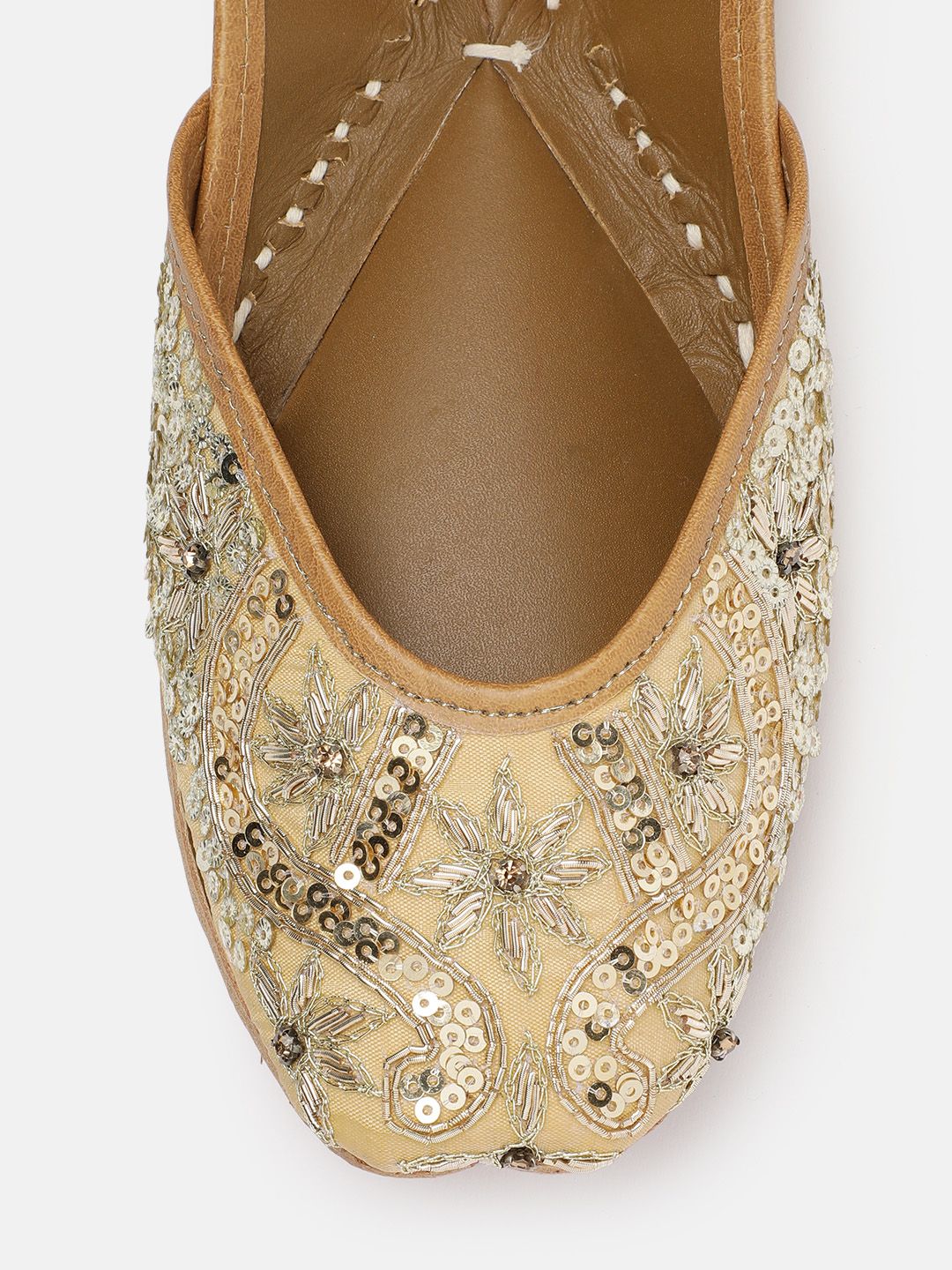 House of Pataudi Women Embellished Ethnic Mojaris