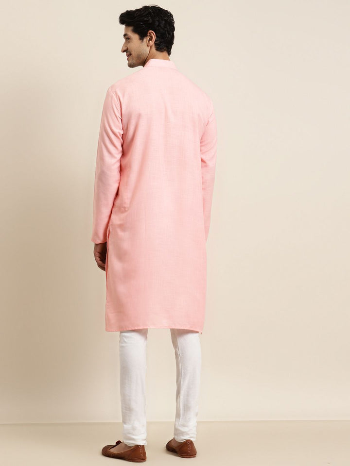 Anug by SOJANYA Men Pink Kurta