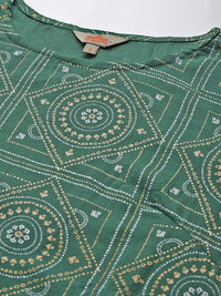 Anouk Bandhani Print A-Line Kurta