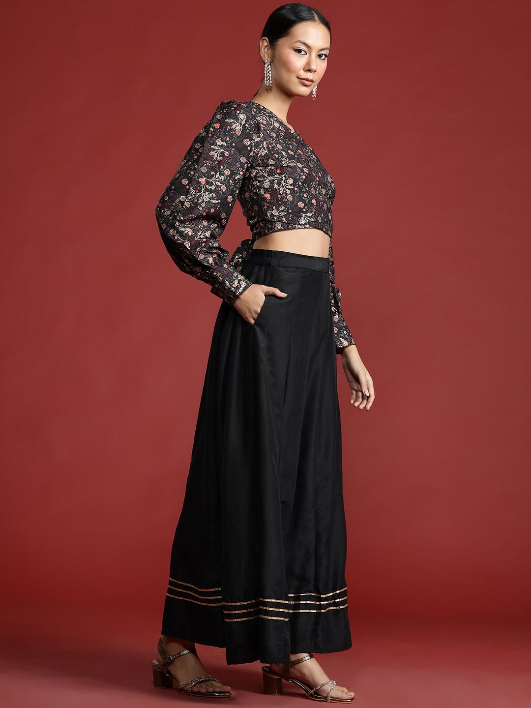 all about you Floral Printed Ready to Wear Lehenga Choli