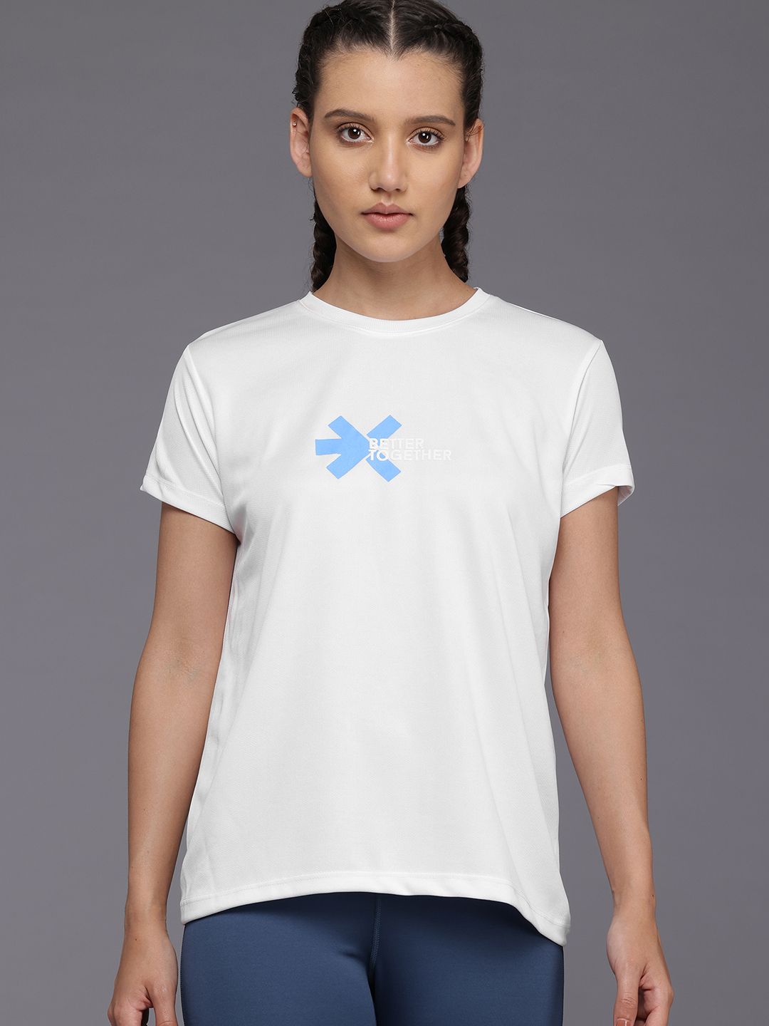 HRX by Hrithik Roshan Women Printed Rapid-Dry Running T-shirt