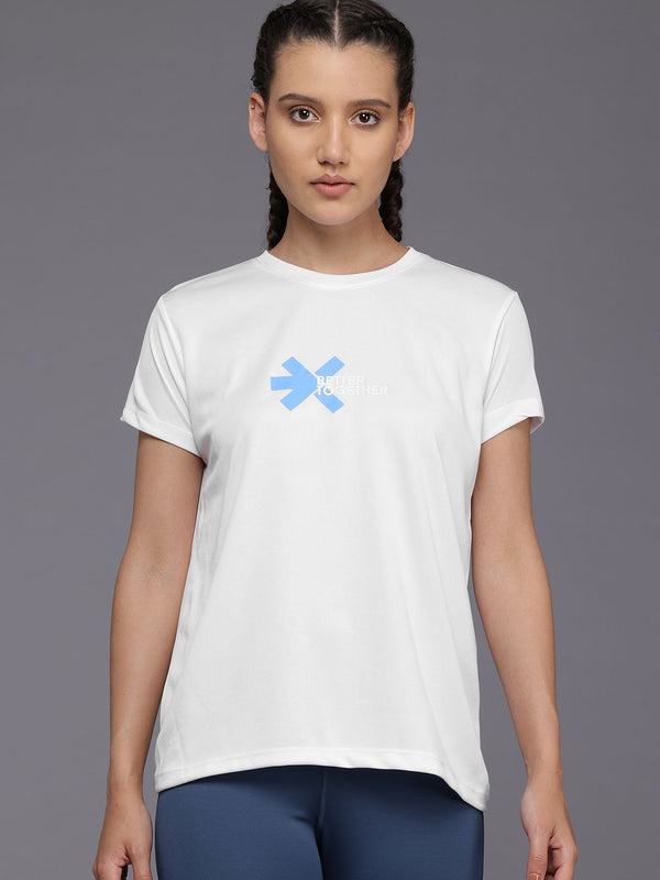 Hrx oleh Hrithik Roshan Wanita dicetak dengan cepat-kering T-shirt