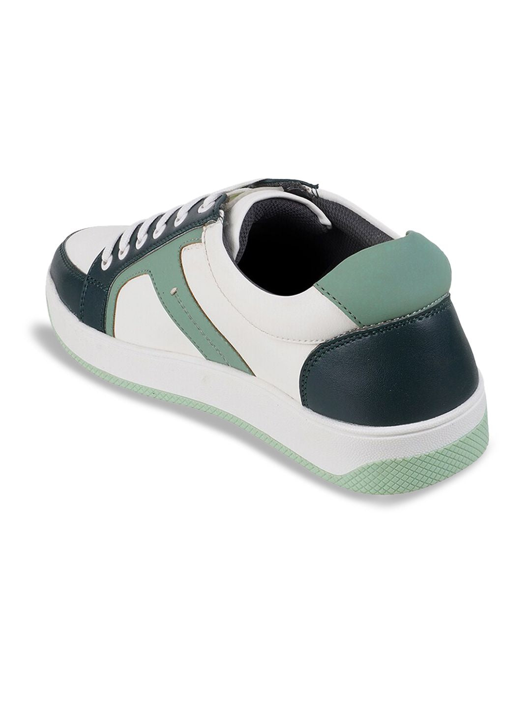 Mochi Men Colourblocked Comfort Insole Contrast Sole Lace-Ups Sneakers
