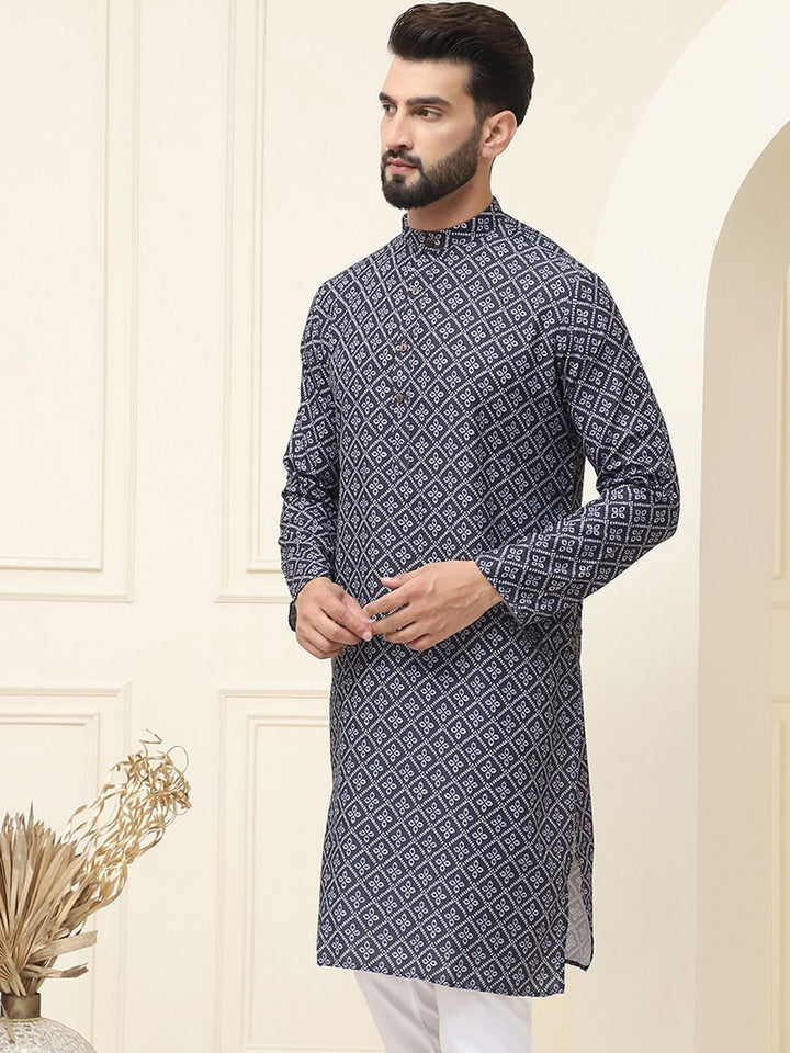 SOJANYA Motif Etnik Printed Pure Cotton Kurta