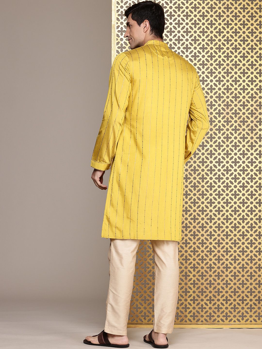 House of Pataudi Jashn Striped Kurta