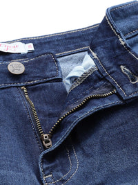 all about you Women Wide Leg Light Fade Stretchable Jeans