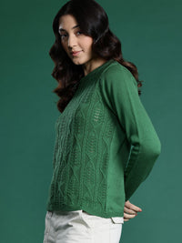 DressBerry Open-Knit Pullover
