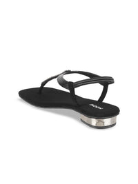 Mochi Textured Embellished T-Strap Heels
