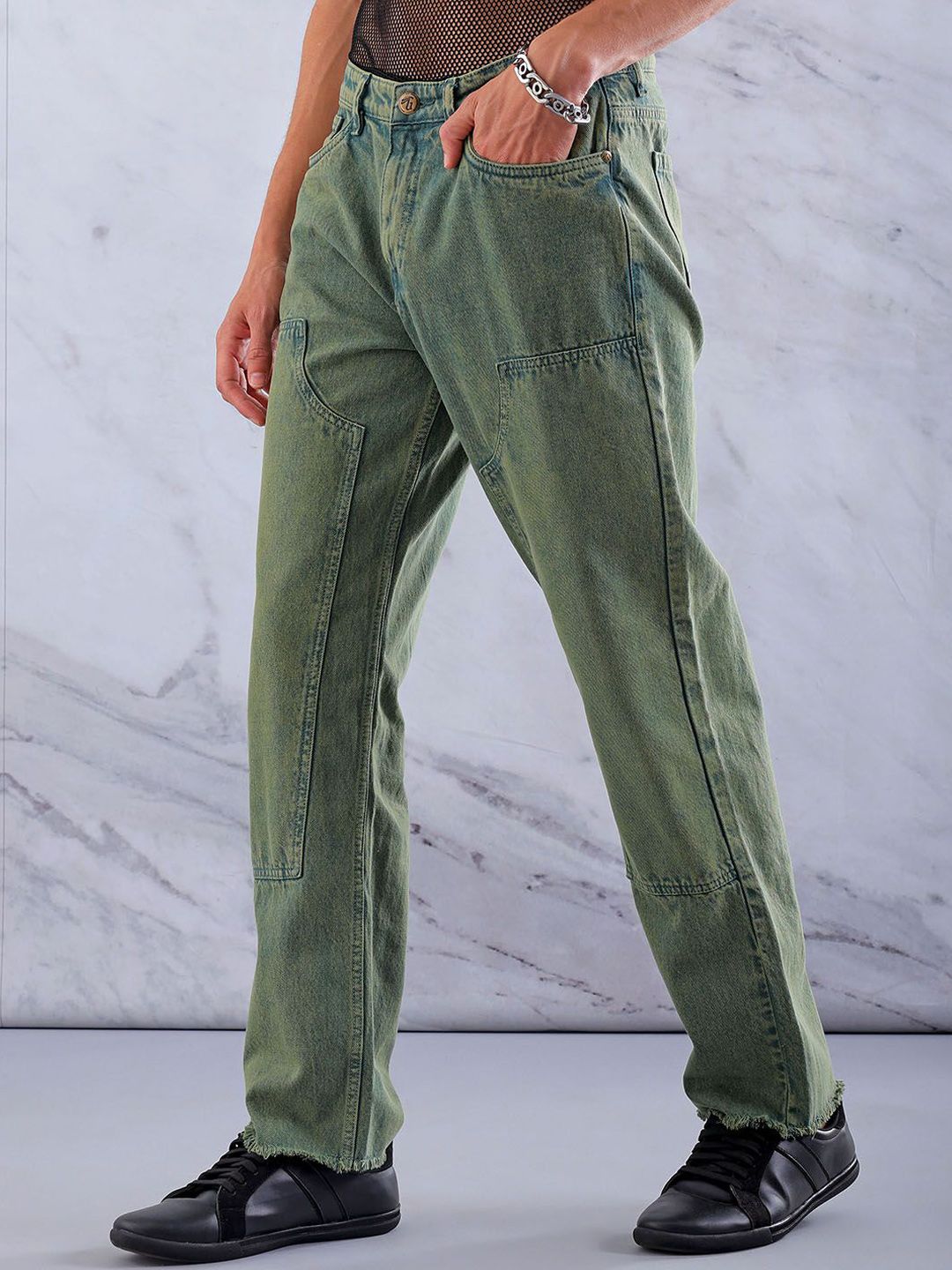 The Indian Garage Co Men Cotton Relaxed Fit Jeans