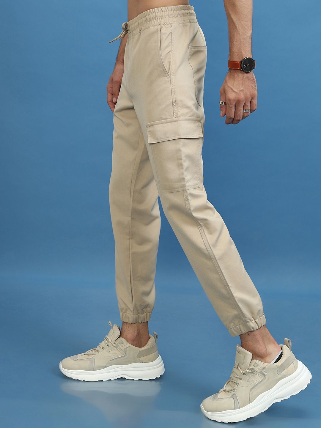 HIGHLANDER Men Casual Cargo Jogger Trousers