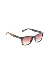 Irus oleh Idee Unisex Lens & Cermin mata hitam persegi dengan lensa terlindung UV