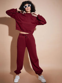 SASSAFRAS BASICS Fleece Oversized Sweatshirt With Joggers