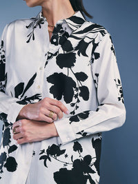 AND Floral Printed Pure Cotton Styled Back Top