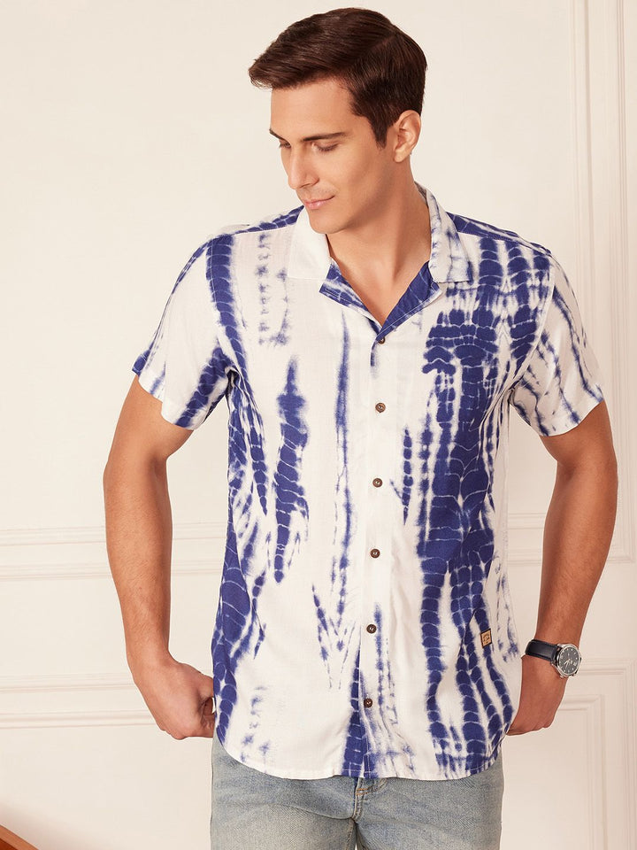 DENNISON  Smart Block Printed Casual Shirt
