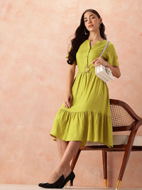 all about you A-Line Midi Dress with Belt
