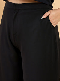 CURVY STREET Women Plus Size Straight Fit Parallel Trousers