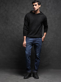 RARE RABBIT Men Zarr Slim Fit Hooded Sweatshirt